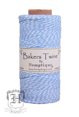 Cotton Bakers Twine - Light Blue & White (2x2 Ply)