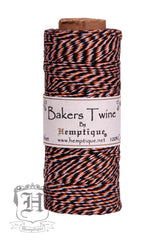 Cotton Bakers Twine - Orange, Black & White (2x2 Ply)