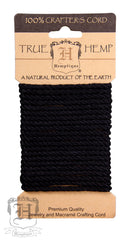 Dyed Hemp Rope - Black (4mm) - Hemptique