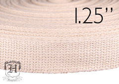 Hemp Webbing - 1.25" Natural - By-The-Meter - Hemptique