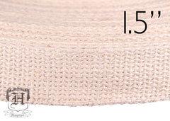 Hemp Webbing - 1.5" Natural - By-The-Meter - Hemptique