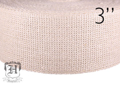 Hemp Webbing - 3" Natural - By-The-Meter - Hemptique