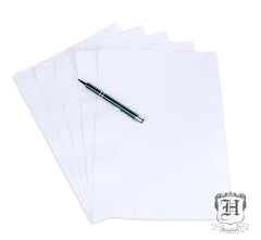 Handmade Hemp Paper White 5 Sheet Pack (A4 125GSM) - Hemptique
