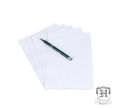 Handmade Hemp Paper White 5 Sheet Pack (A5 125GSM) - Hemptique