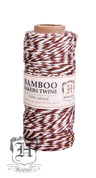 Bamboo Bakers Twine - Brown & White - Hemptique