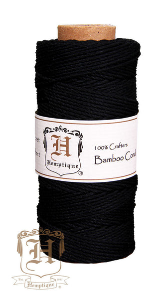 Bamboo Cord - Black - Hemptique