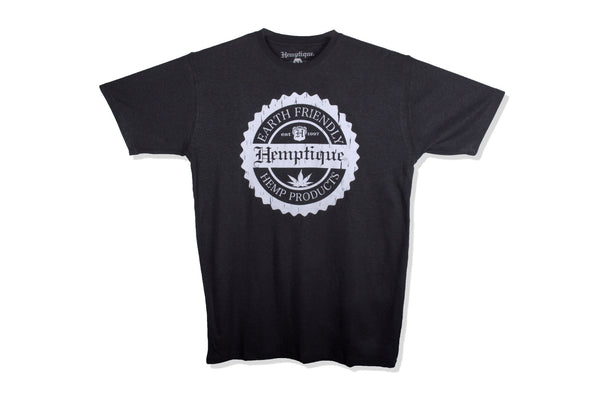 Hemp T-Shirt - Hemptique Stamp Design