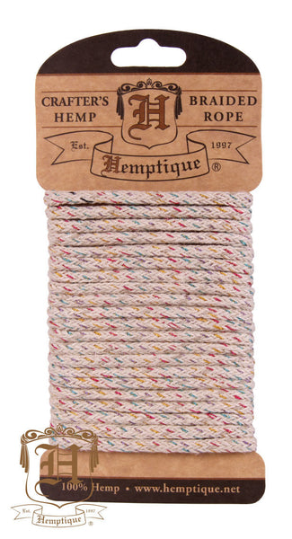 Braided Hemp Rope Card- All Colors