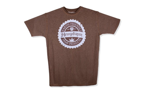 Hemp T-Shirt - Hemptique Stamp Design