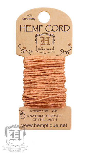 Hemp Cord Mini Card - Cappuccino #20