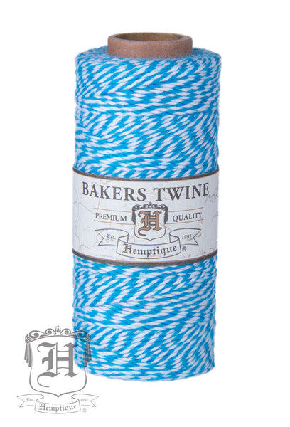 Cotton Bakers Twine - Blue & White (2x2 Ply)