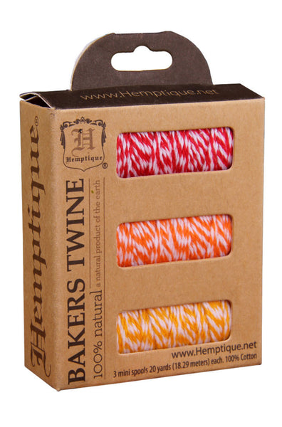 Bakers Twine - 3 Pack – All Colors - Hemptique