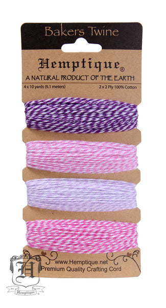 Cotton Bakers Twine Card - Raspberry Sorbet - Hemptique