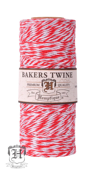 Cotton Bakers Twine Metallic Spool - Red, White, & Silver