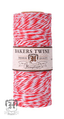 Cotton Bakers Twine Metallic Spool - Red, White, & Silver