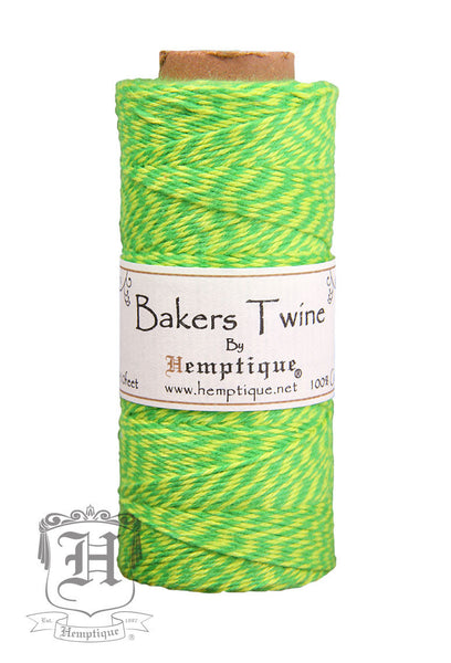 Cotton Bakers Twine - Neon Yellow & Neon Green (2x2 Ply)
