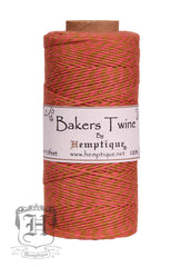 Cotton Bakers Twine - Pinata - Brown & Coral (2x2 Ply)