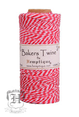 Cotton Bakers Twine - Red & White (2x2 Ply)