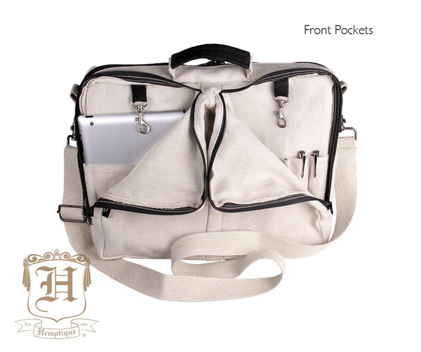 Hemp Downtown Laptop Bag - All Colors