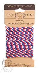Dyed Hemp Rope - Americana (4mm) - Hemptique