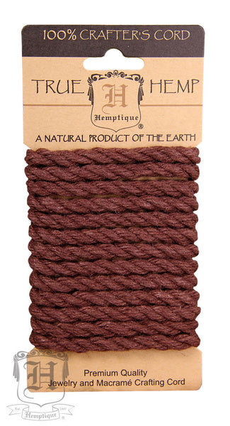 Dyed Hemp Rope - Brown (6mm) - Hemptique