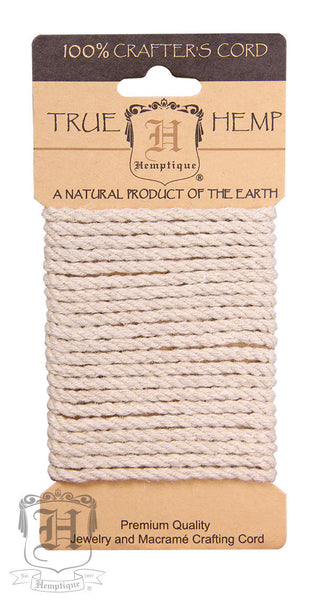 Dyed Hemp Rope - Natural (4mm) - Hemptique