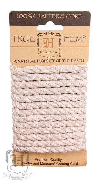 Dyed Hemp Rope - Natural (6mm) - Hemptique