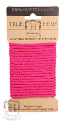 Dyed Hemp Rope - Neon Pink (4mm)