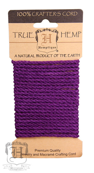 Dyed Hemp Rope - Purple (4mm) - Hemptique