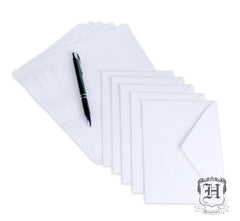 Handmade Hemp Paper Card Set 5-Pack White (A5 250GSM) - Hemptique