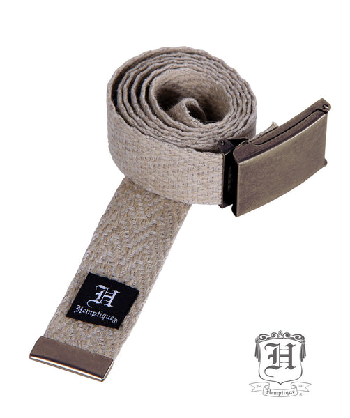 Hemp Belt - Herring Bone Webbing