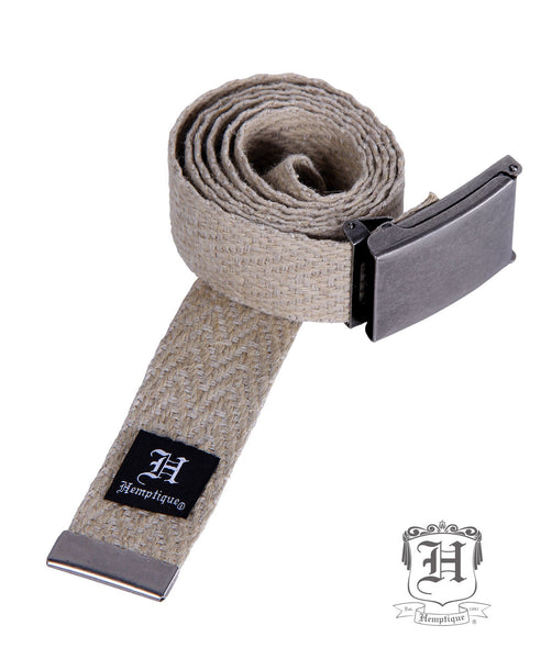 Hemp Belt - Herring Bone Webbing - Hemptique
