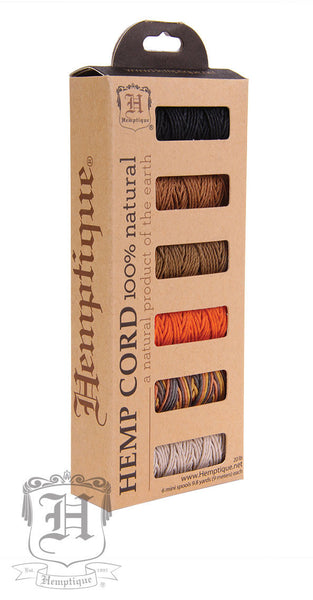 Hemp Cord -  6 Pack - All colors - Hemptique