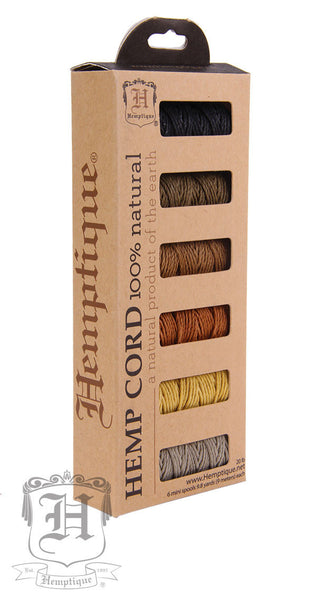 Hemp Cord -  6 Pack - All colors - Hemptique
