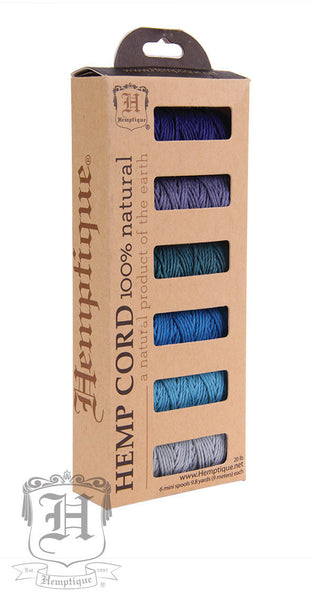 Hemp Cord -  6 Pack - All colors