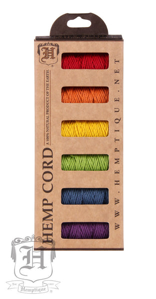 Hemp Cord -  6 Pack - All colors