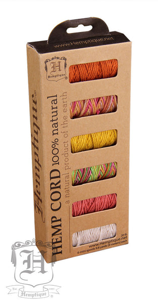Hemp Cord -  6 Pack - All colors - Hemptique
