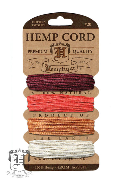 Hemp Cord Card - Coral Reef #20 - Hemptique