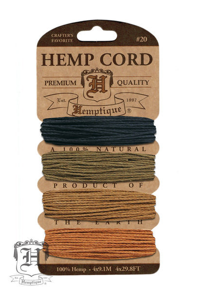 Hemp Cord Card – All Colors - Hemptique