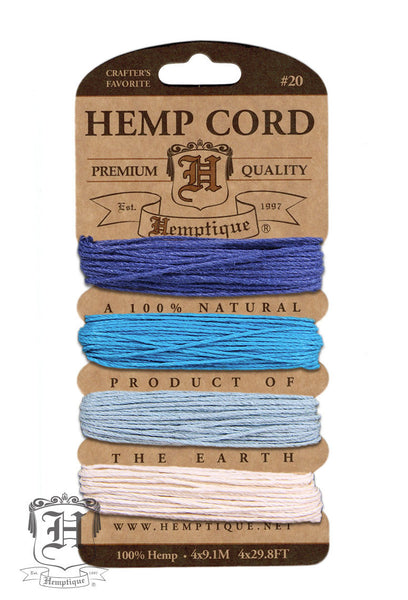 Hemp Cord Card - Tidepool #20