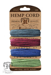 Hemp Cord Card - Earthy Pastel #20/#10