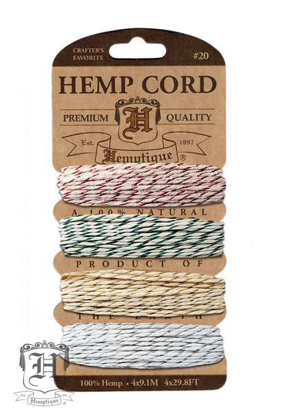 Hemp Cord Card - Metallic Classic #20/#10