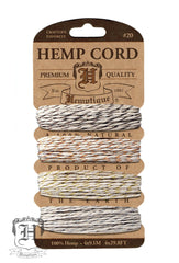 Hemp Cord Card - Metallic Vintage #20 - Hemptique