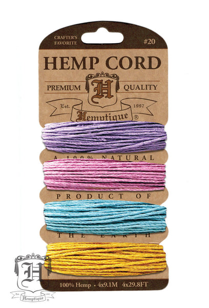 Hemp Cord Card - Pastel #20/#10 - Hemptique
