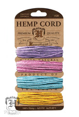 Hemp Cord Card - Pastel #20/#10 - Hemptique