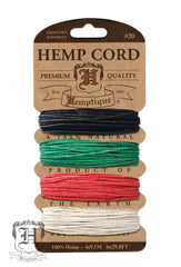 Hemp Cord Card - Primary #20/#10