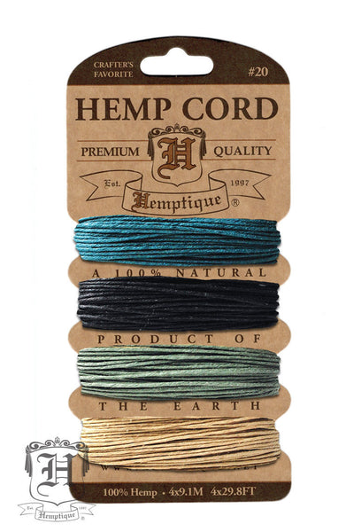 Hemp Cord Card - Shades of Camouflage #20/#10 - Hemptique