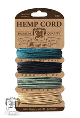 Hemp Cord Card - Shades of Camouflage #20/#10 - Hemptique