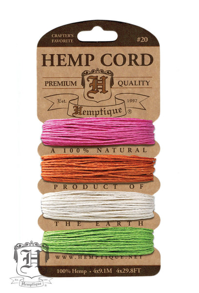 Hemp Cord Card - Sizzle #20