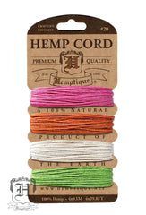 Hemp Cord Card - Sizzle #20